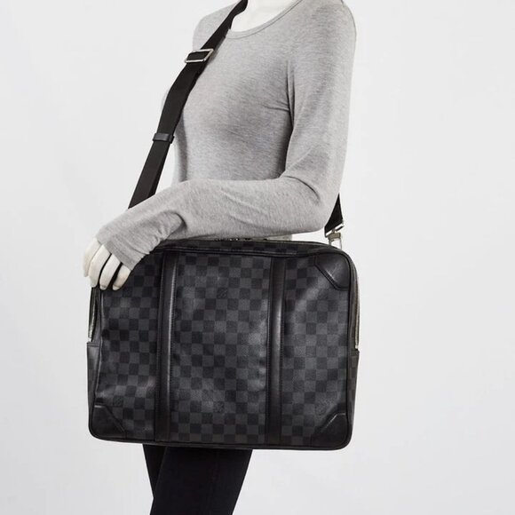 Louis Vuitton Damier Graphite Canvas/Leather Breifcase Backpack Bag - Picture 1 of 11